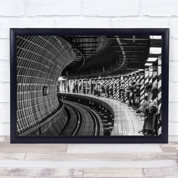 Metro Tokyo Asia Japan Underground Platform Station Train Wall Art Print