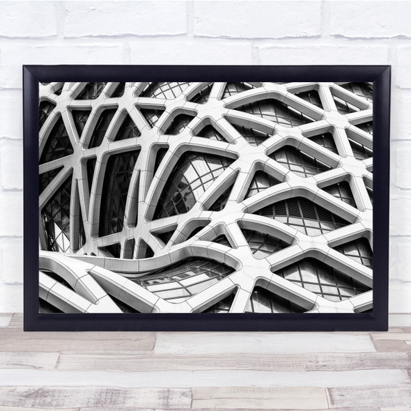 Architecture Abstract China Building Modern Urban Casino Wall Art Print