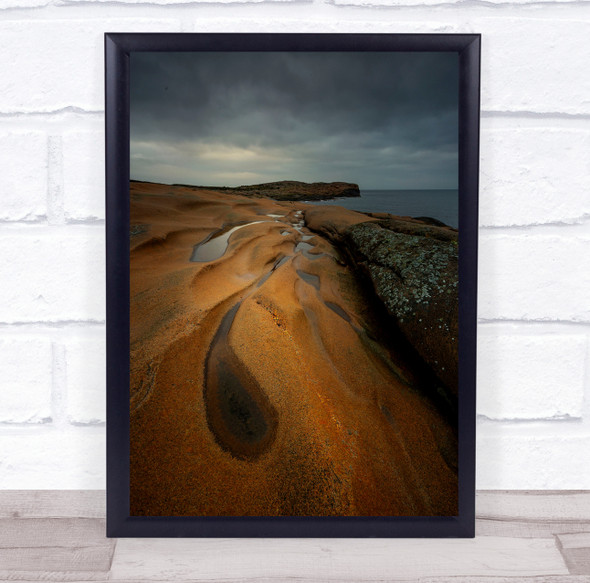 Coast Sky Coastal Rock Formation Formations Cliff Cliffs Wall Art Print