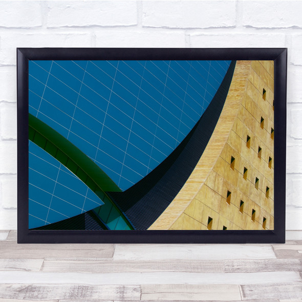 Curved Building Architecture Vegas United States America Wall Art Print