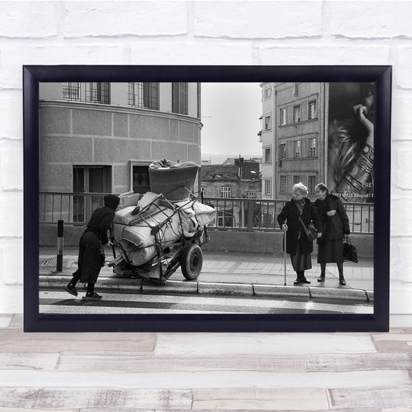 Street Women Mocking Intolerance Belgrade Serbia Ladies Wall Art Print