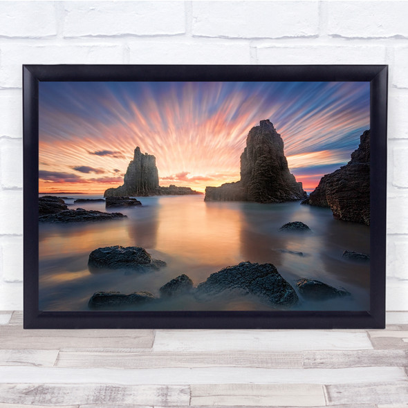 Sunrise Seascapes Australia Sydney Kiama Sky reflection Wall Art Print