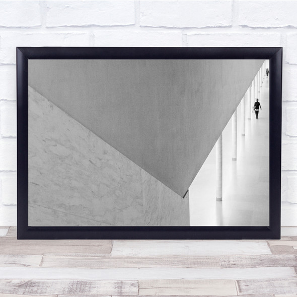 If We Ever Meet Again architecture white corner people Wall Art Print