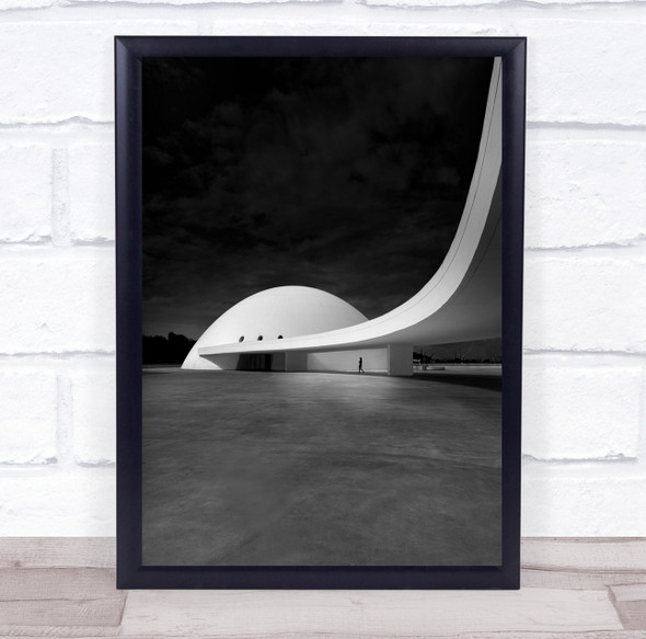 Architecture Lines Curves Shapes Light Avila Niemeyer Wall Art Print