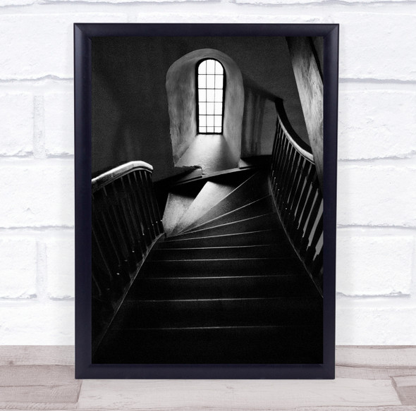 Church Stairs Chapel Christian Christianity Staircase Wall Art Print