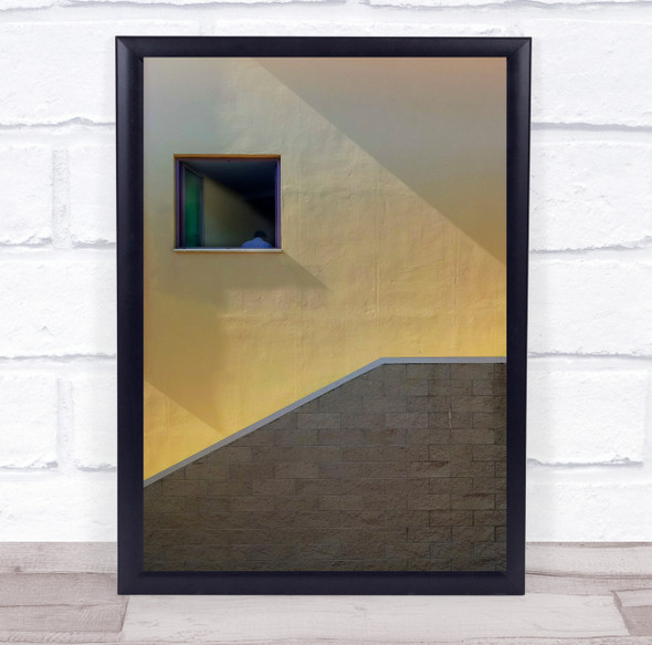 Street Mood Architecture Conceptual Everyday window Wall Art Print