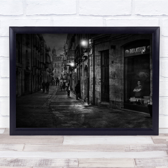 The Observer Black and white building architecture Wall Art Print