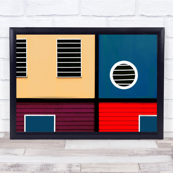 Abstract Graphic Geometry Shapes Wall Ventilation Wall Art Print