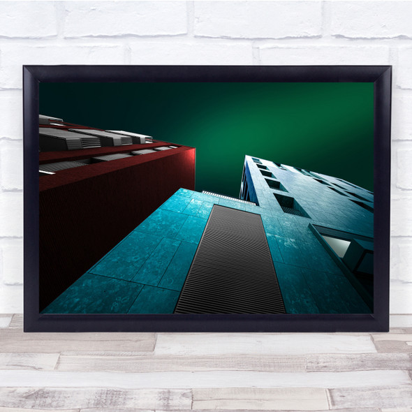 Architecture Abstract Perspective Building Colors Wall Art Print
