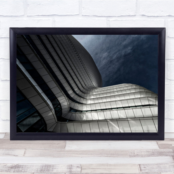 Duo Groningen Abstract Architecture Falling Lines Wall Art Print