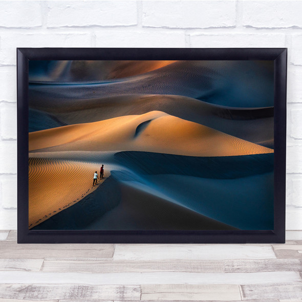 Landscape Desert Sand Dune Walking Adventure Hike Wall Art Print