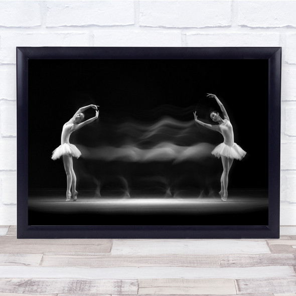 Ballerina Dancer Dancing Person Pose Action Show Wall Art Print