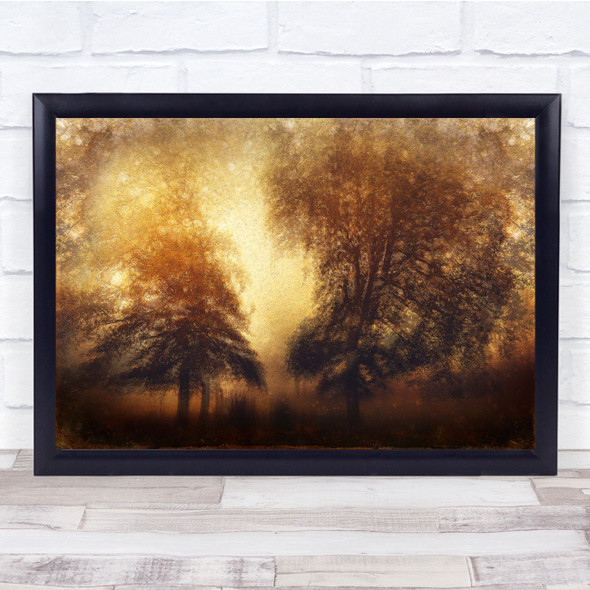 Tree Autumn Edit Mood Landscape Texture Untitled Wall Art Print