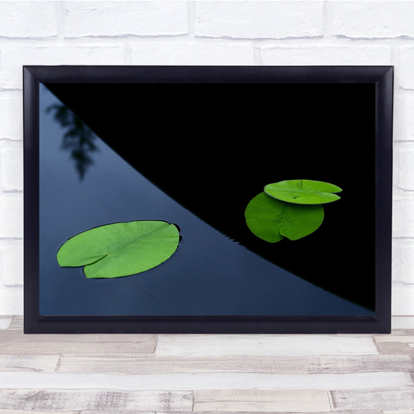 Water Shadow Sweden Lily Lake Green In The Shade Wall Art Print