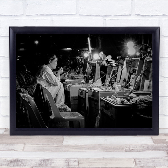 Women Female Face Beauty Make-Up Chinese Culture Wall Art Print