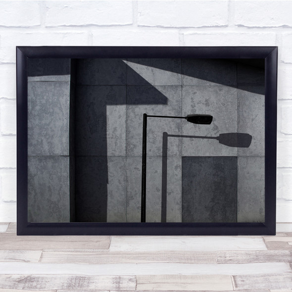 Abstract Architecture Shadows Lamp Wall Minimal Wall Art Print