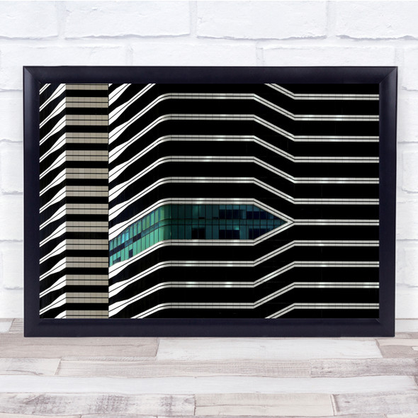 Abstract Lines Wall Architecture Geometry Zebra Wall Art Print