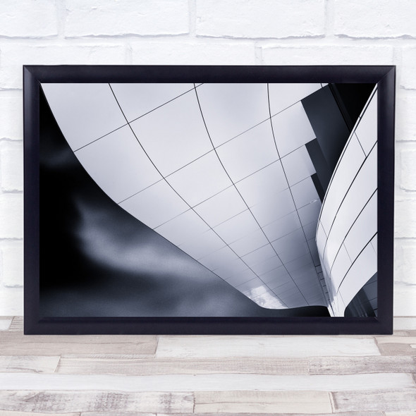 Architecture Abstract Spreading Black and white Wall Art Print