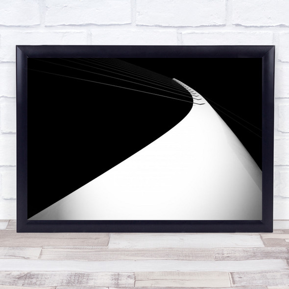 Bridge Fine Art Black And White Arch Sky Cables Wall Art Print