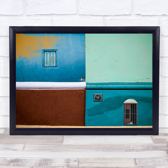 Detail Old Trinidat Building Facade Cuba Facade Wall Art Print