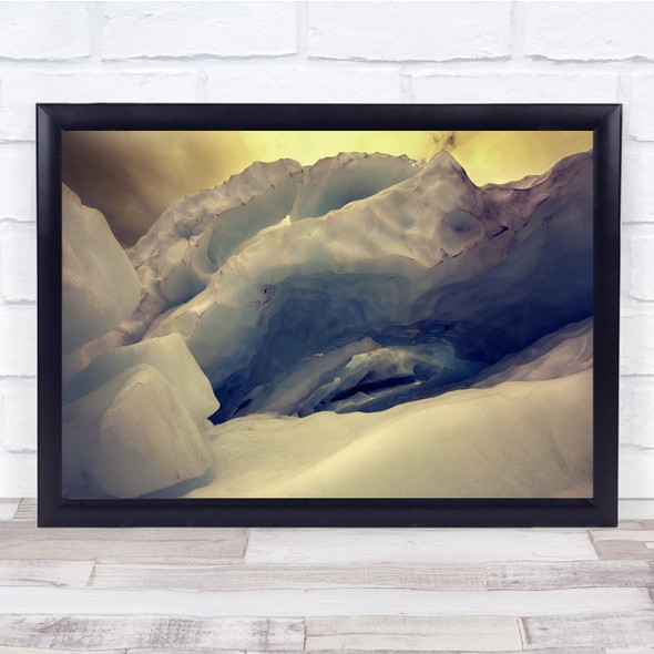 Surreal Landscape Distorted Abstract Wilderness Wall Art Print