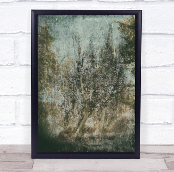 To Everything There Is A Season distressed tree Wall Art Print