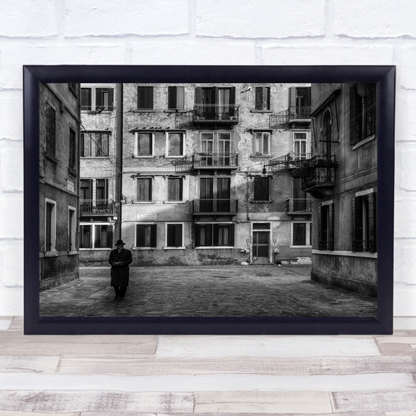 Venice Venezia Italy Street Quiet old buildings Wall Art Print