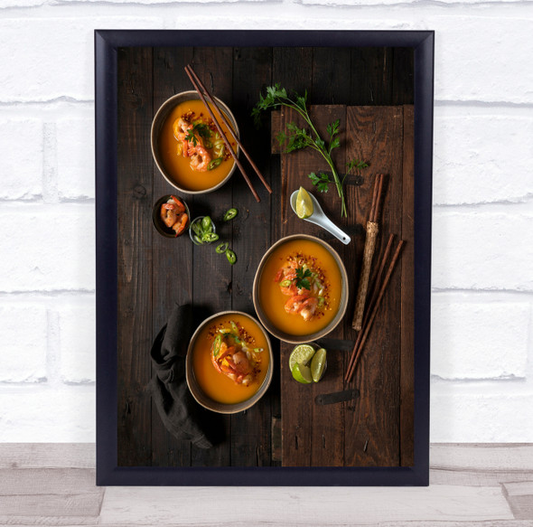 Vietnam Food Memories Pumpkin Soup With Shrimps Wall Art Print