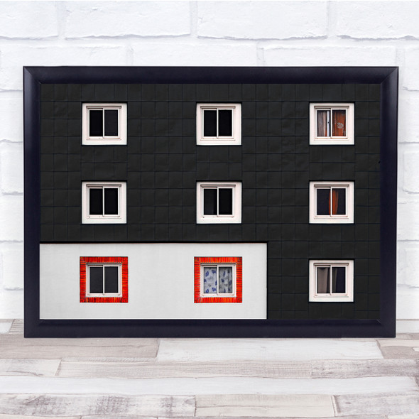 Architecture Abstract Windows Building Graphic Wall Art Print