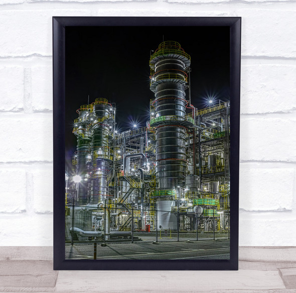 Fortress Of The Universe industrial night time Wall Art Print