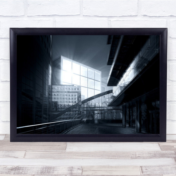 La Défense Architecture Buildings Black White Wall Art Print