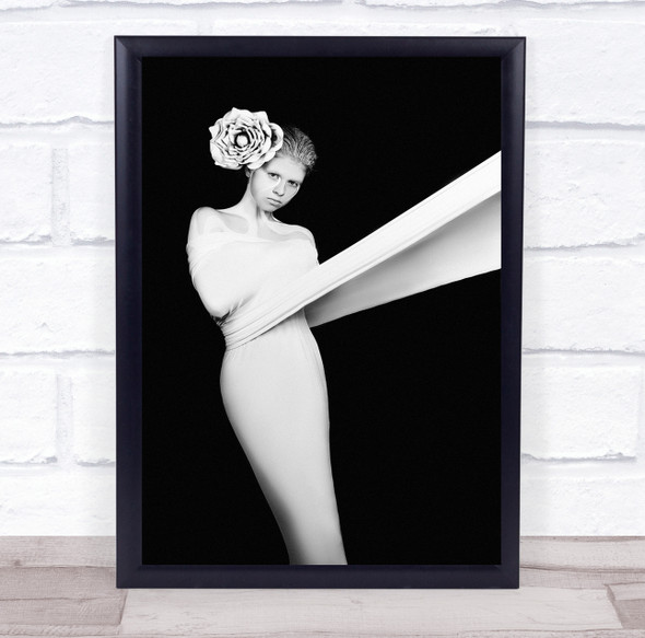 The Phantom Of Opera woman wrapped up flower Wall Art Print