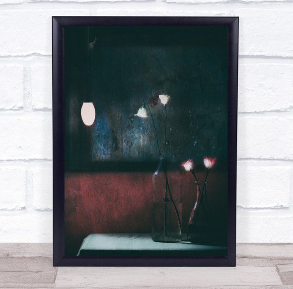 Winter Night And I Think About Spring flower Wall Art Print