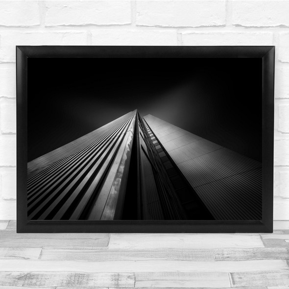 Architecture Black & White perspective dark Wall Art Print