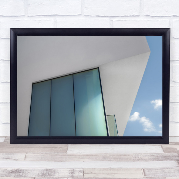 Loft With A View large windows architecture Wall Art Print