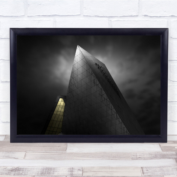 Museum Night Architecture Geometry Building Wall Art Print