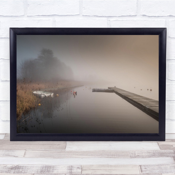 A Winter Without Ice landscape foggy trees Wall Art Print