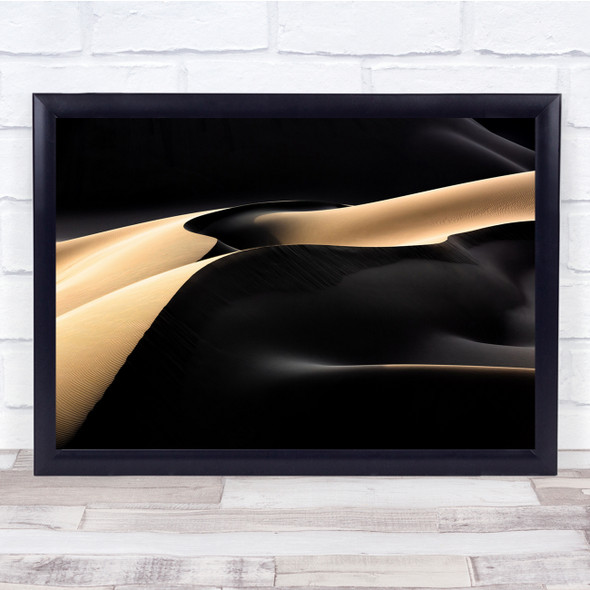 Landscape Desert Sand Abstract Dune Shadow Wall Art Print