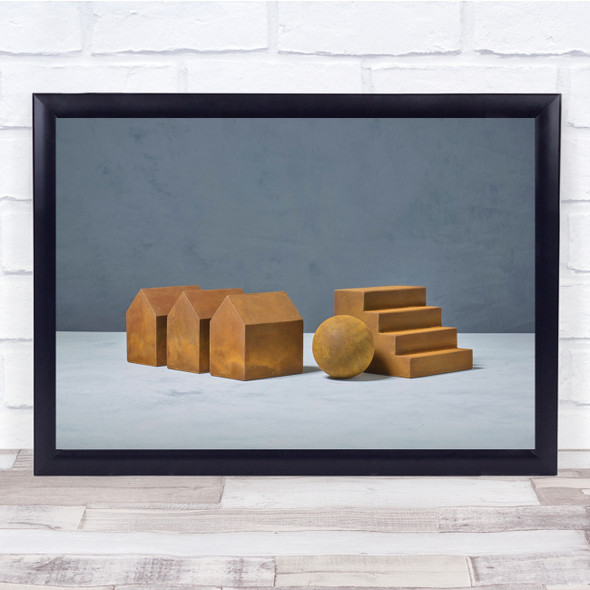 Modern Still Life No People Pastel Colours Wall Art Print