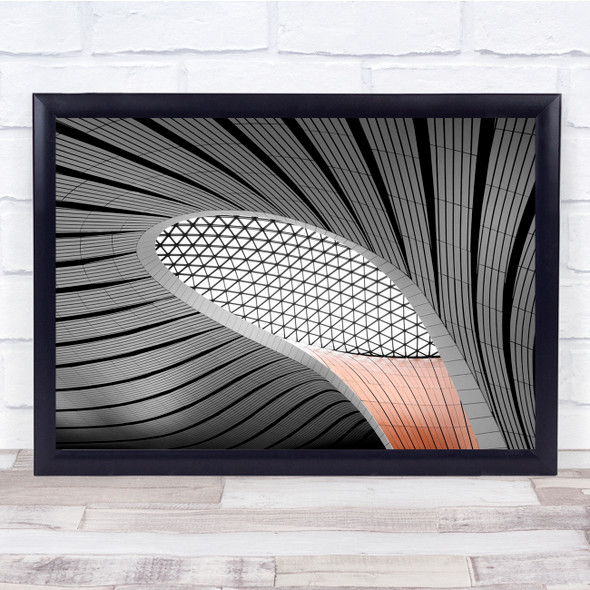 Architecture Abstract Geometry Lines Grid Wall Art Print
