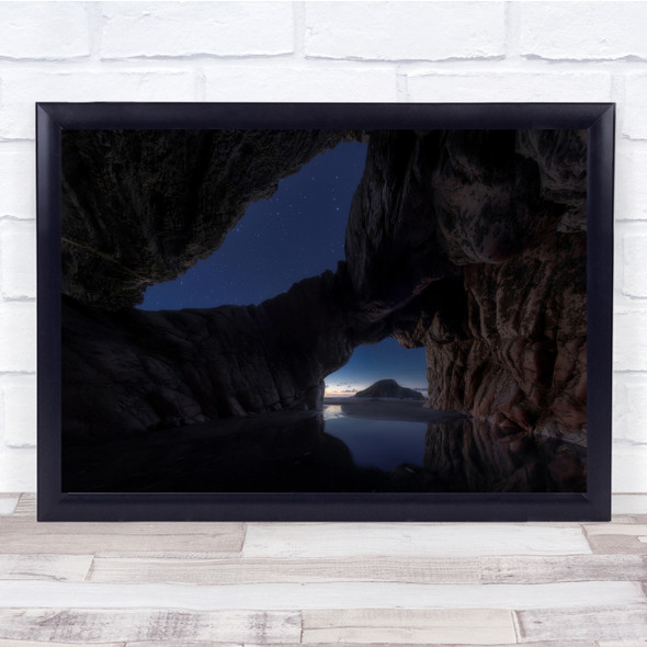 Cave Rock Formation Skylight Stone Arches Wall Art Print