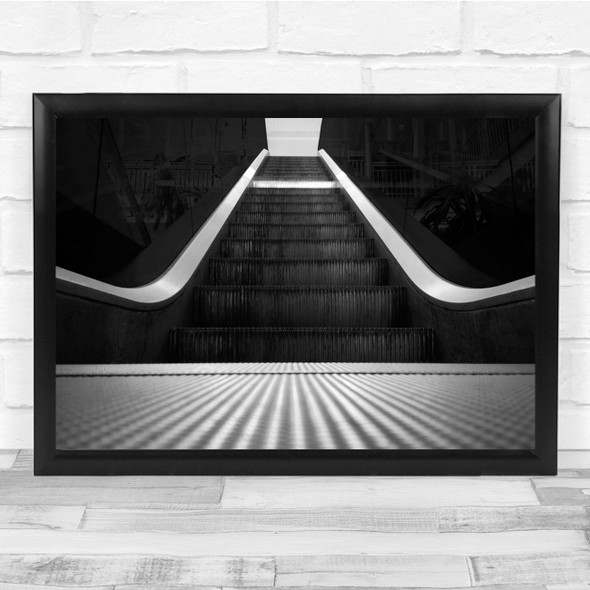 Escalator Staircase Abstract Architecture Wall Art Print