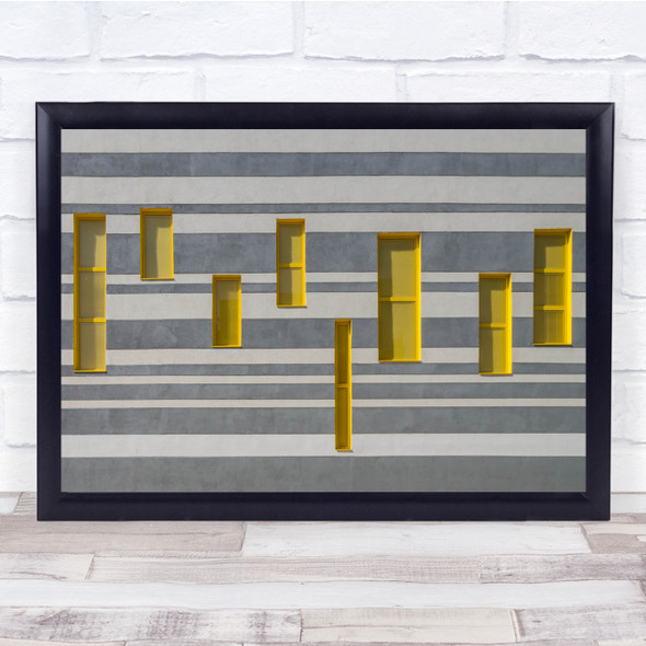 Windows Architecture Modern Musical No. 2 Wall Art Print