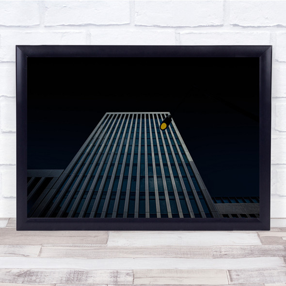 Abstract Lamp Dark Building Architecture Wall Art Print