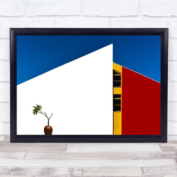 Architecture Abstract Graphic Plants Pot Wall Art Print