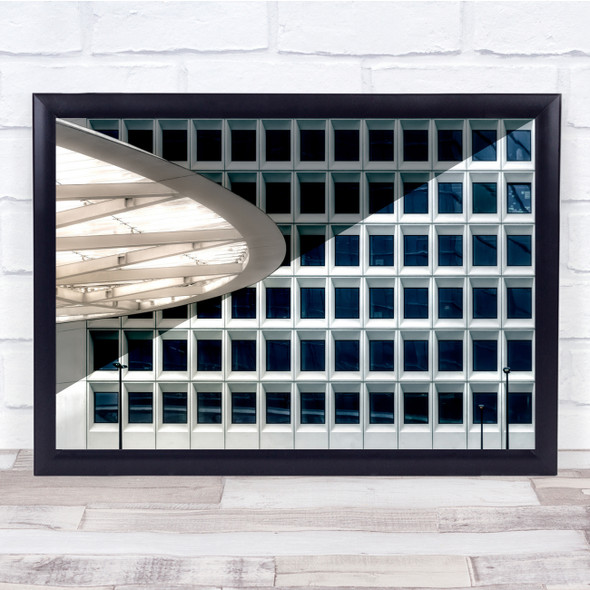 Architecture Abstract Windows City Urban Wall Art Print