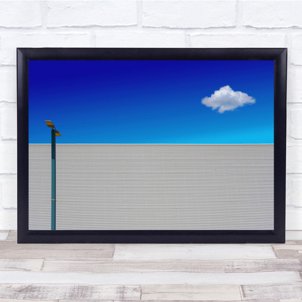 Industrial Architecture Single Cloud Sky Wall Art Print