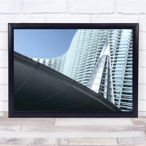 Building Windows Flats Architecture Sky Wall Art Print