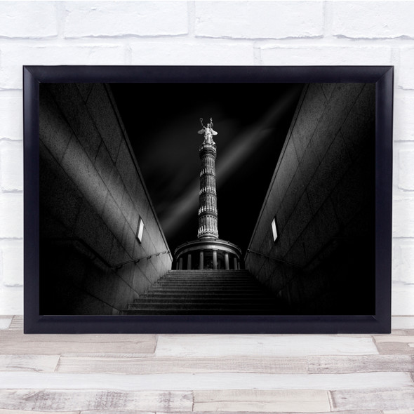 Krypton angel statue staircase lighting Wall Art Print