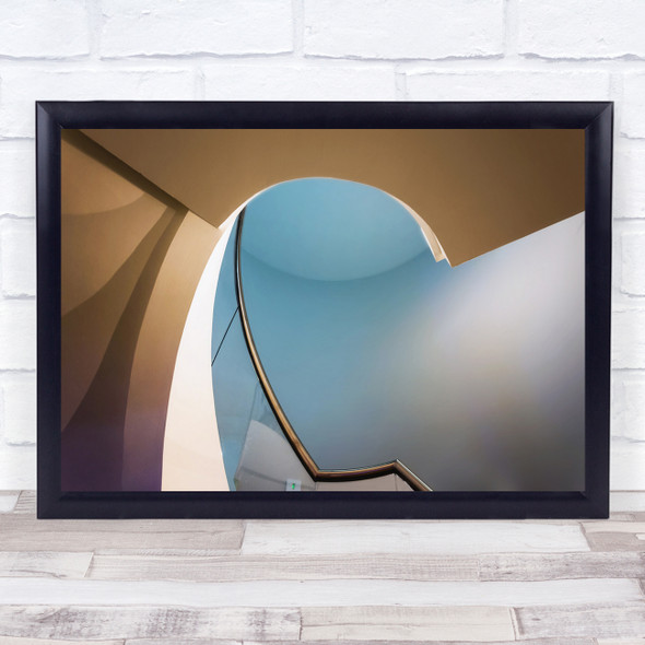 Sheraton Stair case curved architecture Wall Art Print